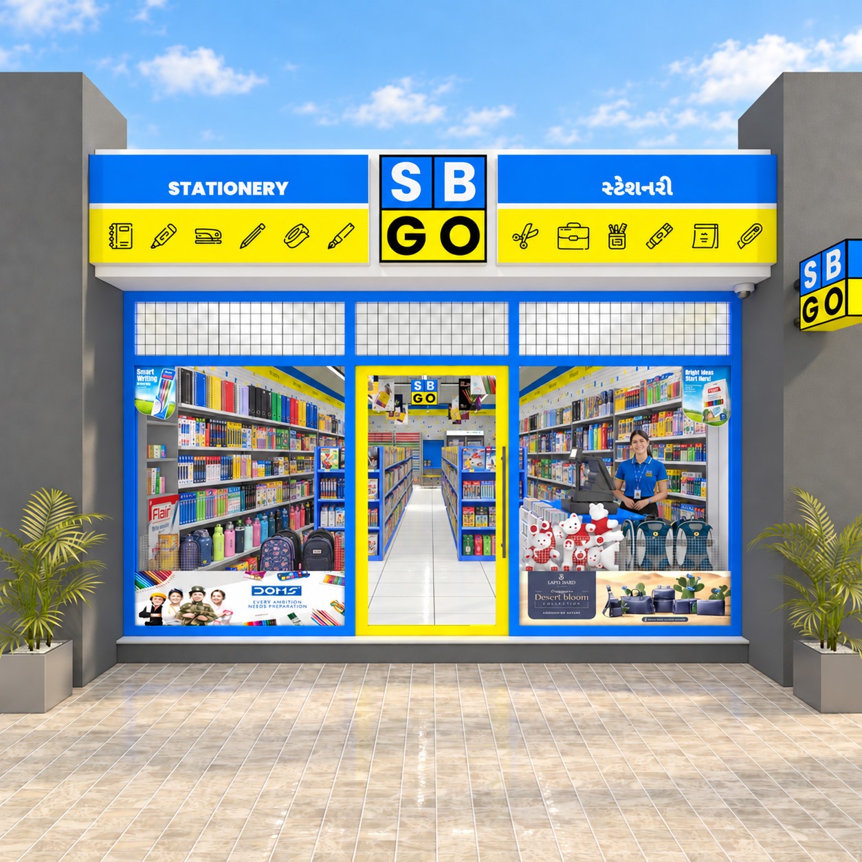 SB GO stationery franchise store front — own your shop in your city